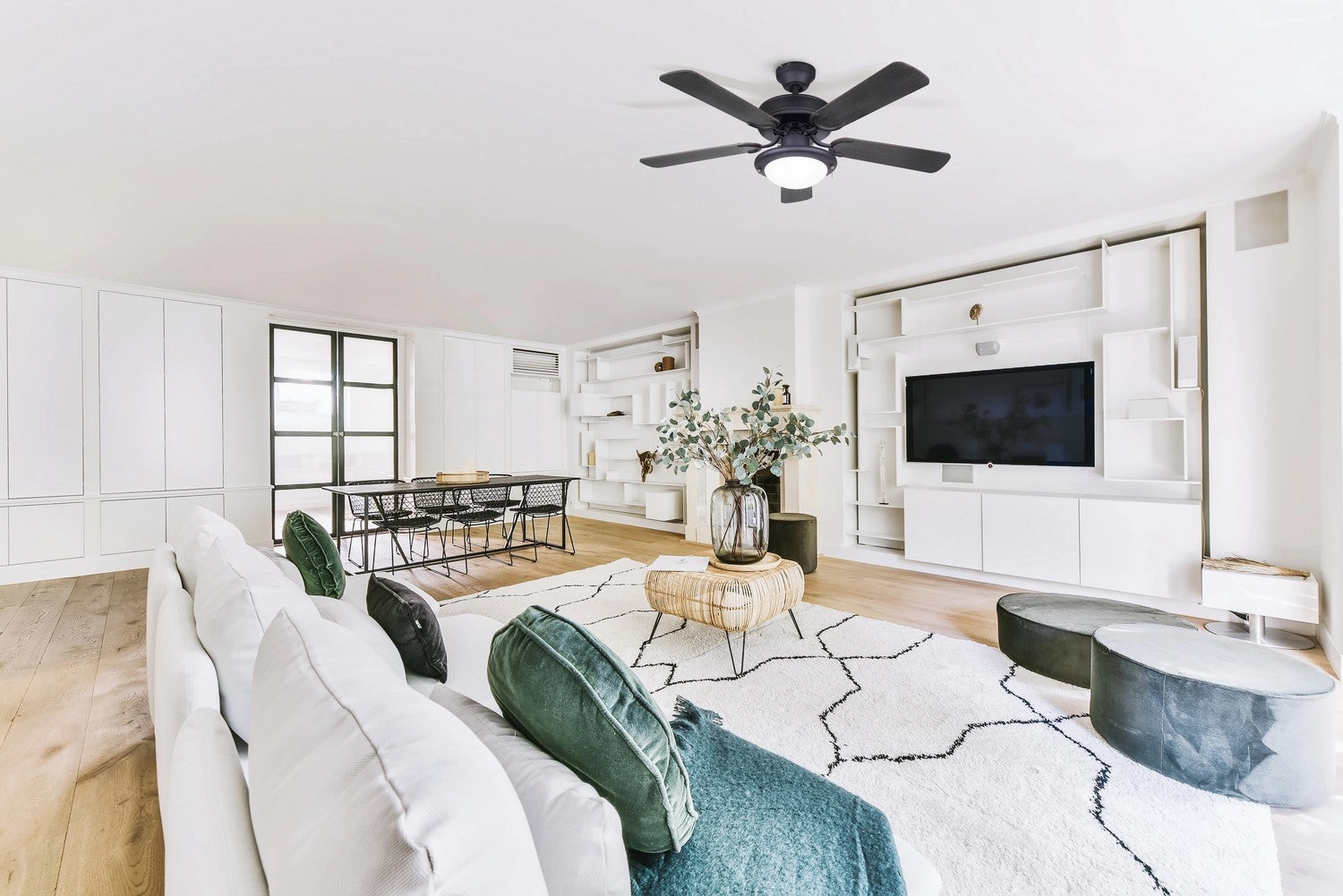 Eclipse 42"Ceiling Fan Matte Black