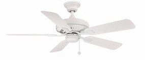 Edgewood 44 44"Ceiling Fan Matte White weatherproof fans for outdoor environments