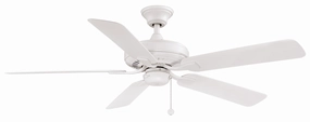 Edgewood 52 52"Ceiling Fan Matte White weatherproof fans for outdoor environments