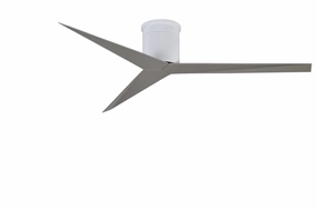 Eliza 56"Ceiling Fan Gloss White low-noise fans for peaceful environments