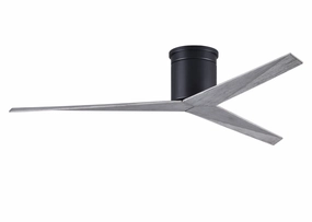 Eliza 56"Ceiling Fan Matte Black hugger fans for rooms with low ceilings