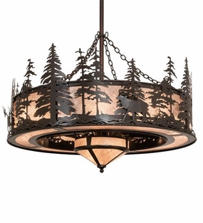 Elk At Dusk 11 Light Chandel-Air large electric fans for spacious rooms