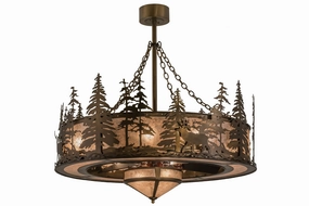 Elk At Dusk 11 Light Chandel-Air affordable cooling fans for summer