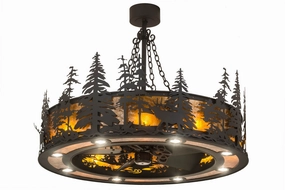 Elk At Dusk 16 Light Chandel-Air quiet small fans for desk or nightstand