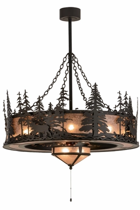 Elk Through The Trees 11 Light Chandel-Air large electric fans for spacious rooms