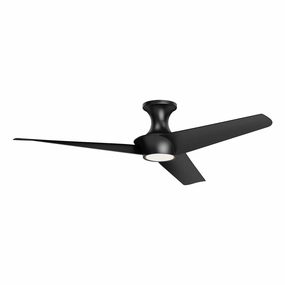 Emiko-H 56"Ceiling Fan Matte Black ifan smart fans for connected homes