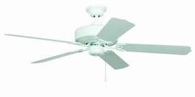 Enduro Plastic 52"Ceiling Fan White compact electric fans for small spaces