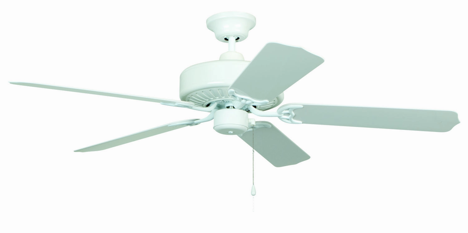 Enduro Plastic 52"Ceiling Fan White compact electric fans for small spaces
