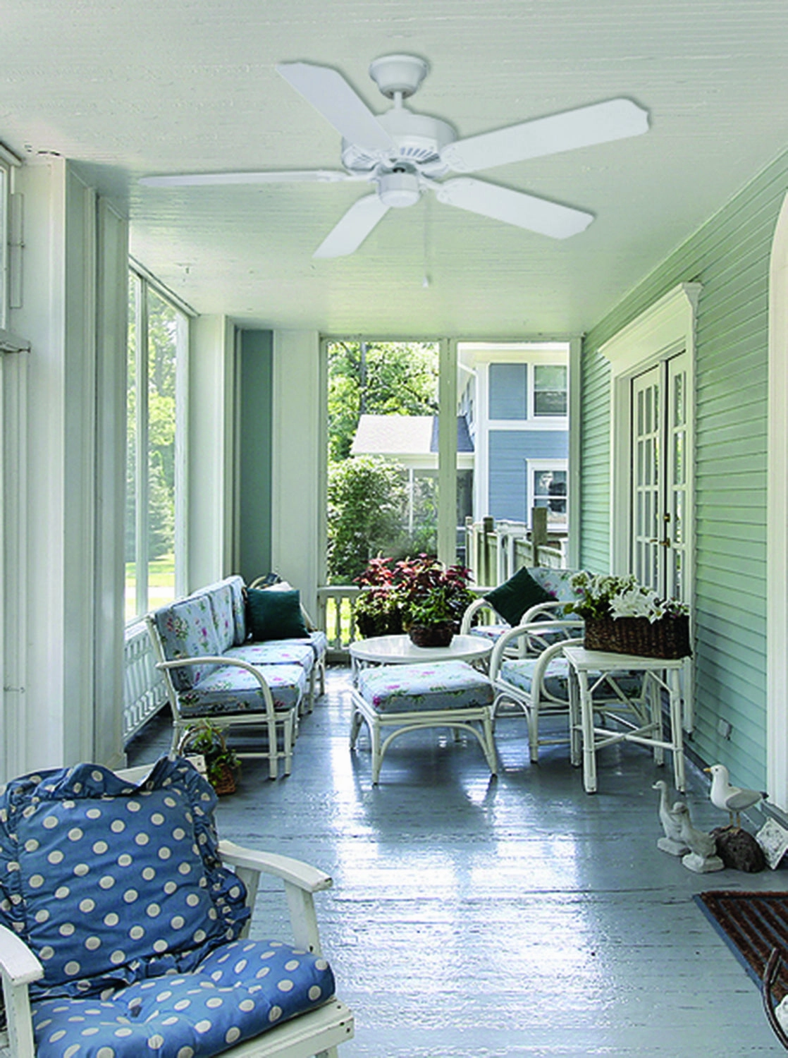 Enduro Plastic 52"Ceiling Fan White