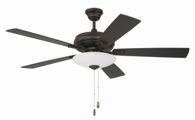 Eos 3 Light Bowl 52"Ceiling Fan Espresso cool breeze fans for quiet operation