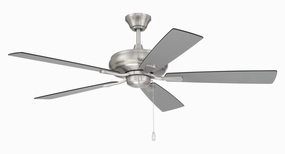 Eos 52"Ceiling Fan Brushed Polished Nickel reliable fans for apartment and office