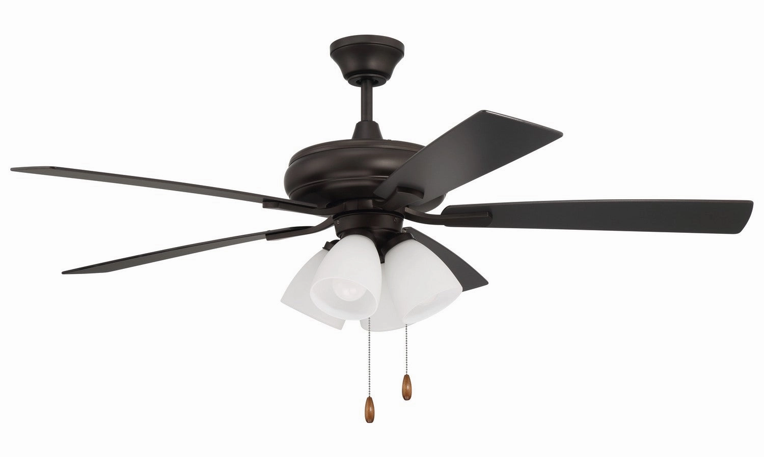 Eos Frost 4 Light 52"Ceiling Fan Espresso home fans with built-in timer settings