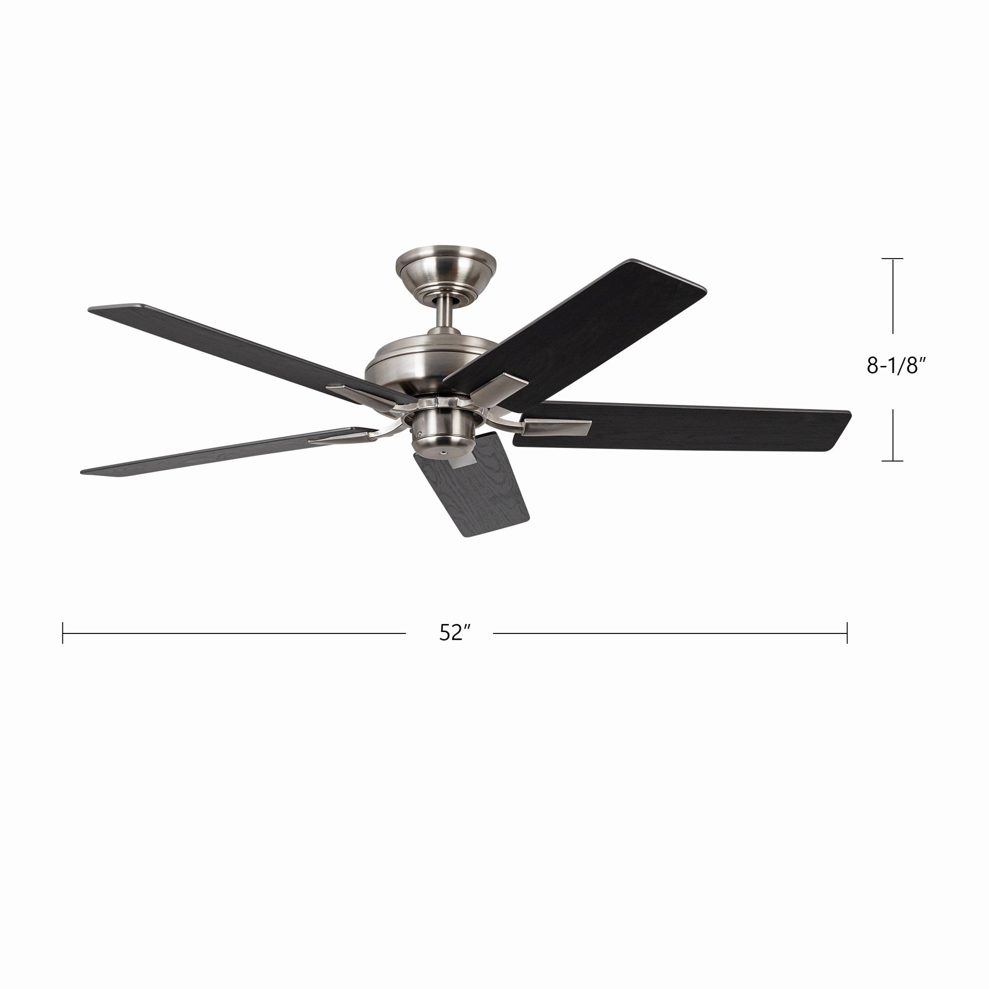 Erikson 52"Ceiling Fan Brushed Nickel