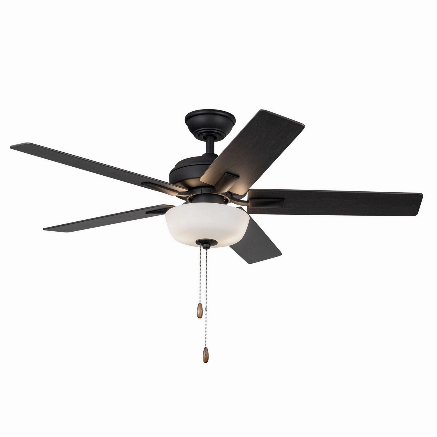 Erikson 52"Ceiling Fan Matte Black home fans with built-in timer settings