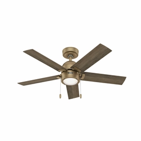 Erling 44"Ceiling Fan Luxe Gold small electric fans for personal cooling