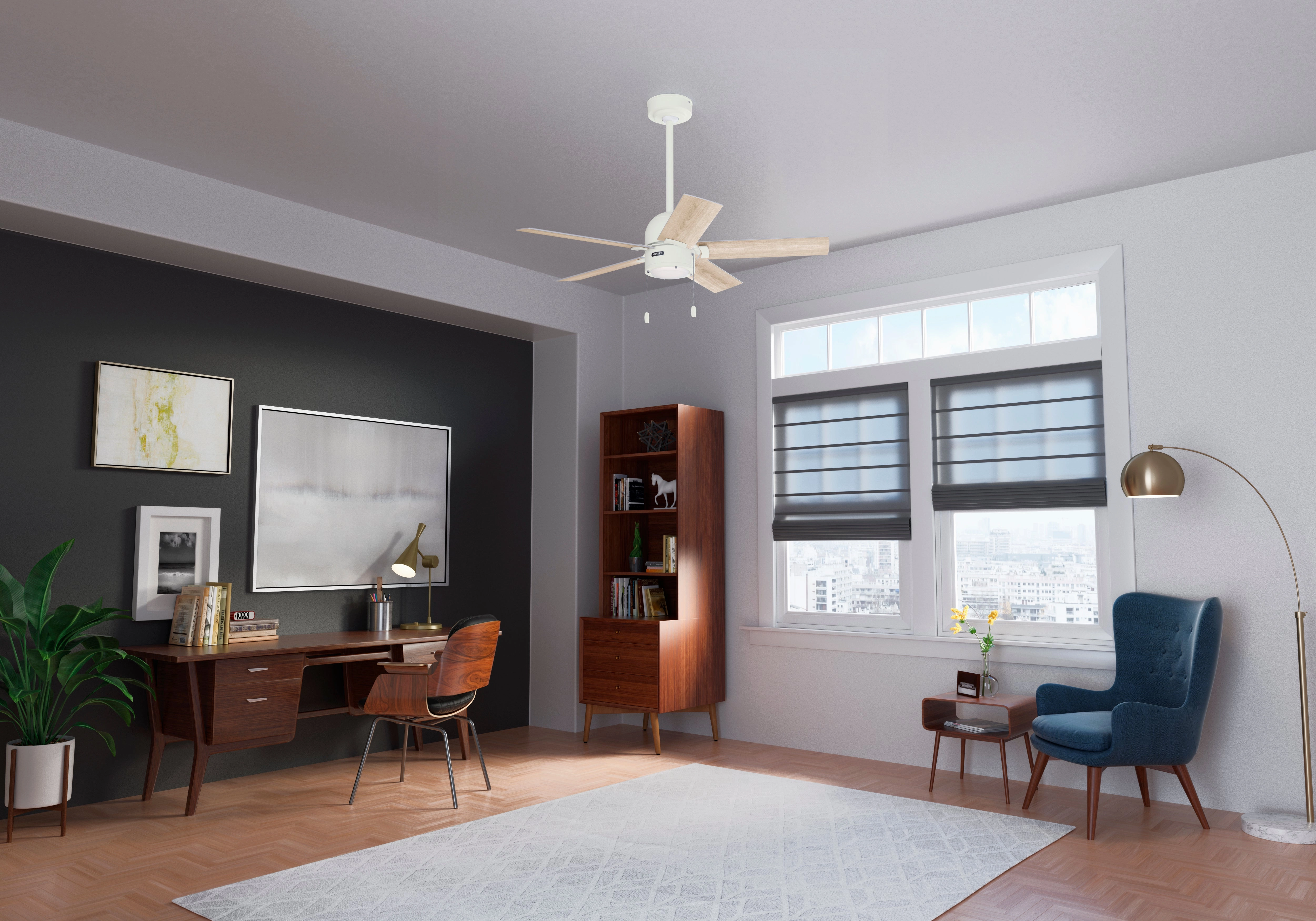 Erling 44"Ceiling Fan Matte White