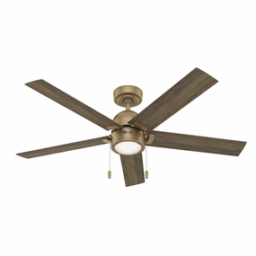 Erling 52"Ceiling Fan Luxe Gold quiet medium fans for living room use