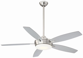 Espace 52"Ceiling Fan Brushed Nickel W/ Silver affordable medium fans for summer