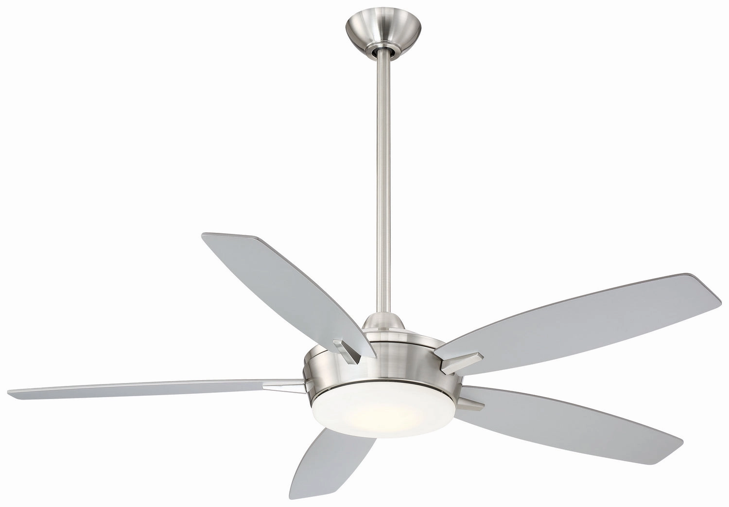 Espace 52"Ceiling Fan Brushed Nickel W/ Silver affordable medium fans for summer