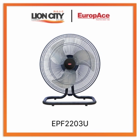 Europace EPF2203U Twin Turbo Power Floor Fan 20 Inch standard all-purpose electric cooling fans