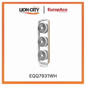 Europace EQQ7931WH 9 Trio Turbo Oscillating Fan standard all-purpose electric cooling fans