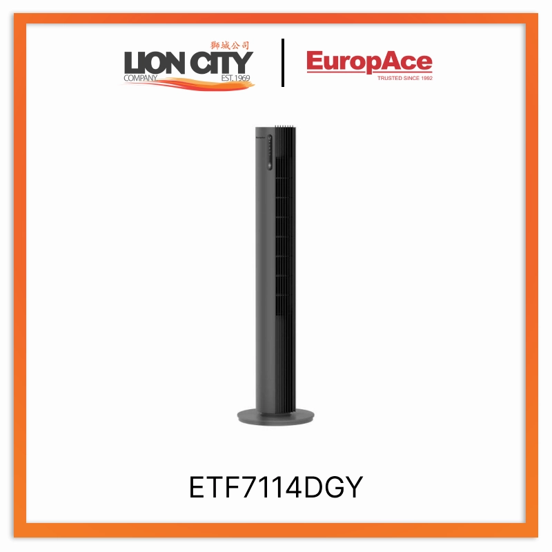 Europace ETF7114DGY DC Tower Fan With Air Sterilizer standard all-purpose electric cooling fans