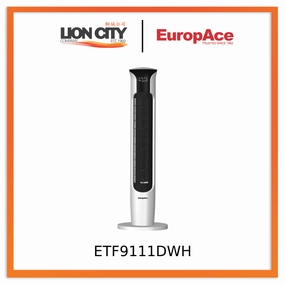 Europace ETF9111D 44" Tower Fan with Ionizer Sturdy built ETF9111DWH standard all-purpose electric cooling fans