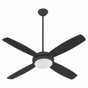 Expo 52" Ceiling Fan Matte Black oscillating medium fans with strong airflow