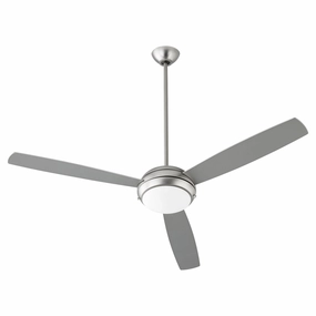 Expo 60"Ceiling Fan Satin Nickel stylish medium fans for contemporary homes