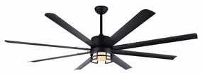 Ezra 72"Ceiling Fan Matte Black large electric fans for spacious rooms