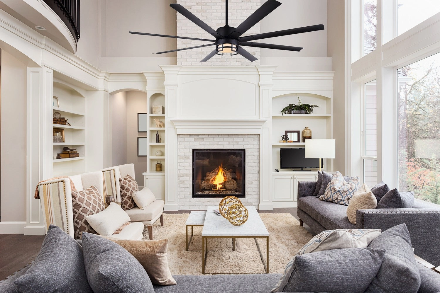Ezra 72"Ceiling Fan Matte Black