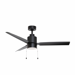 Falcon - Pull 52"Ceiling Fan Black stylish medium fans for contemporary homes