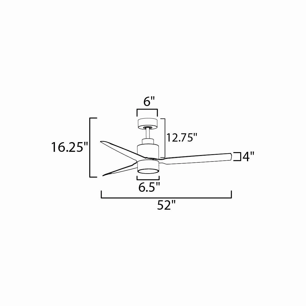 Falcon AC Damp 52" Indoor/Outdoor Fan with LED Light Kit