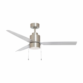 Falcon Pull Chain 52" Indoor/Outdoor Fan with LED Light quiet ceiling fans with remote control