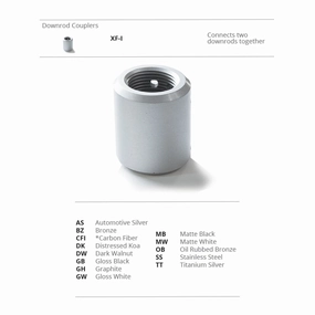 Fan Accessories Ceiling Fan Downrod Coupler Titanium Silver lightweight fans for moving around easily