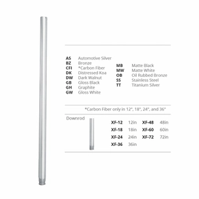 Fan Accessories Downrod Matte White energy-efficient fans for everyday cooling