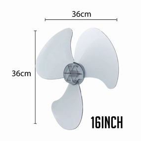 Fan Blade Replacement ABS 16" Desk Fan , Stand Fan, Wall Fan (FBC16) standing and wall fan combo for airflow control