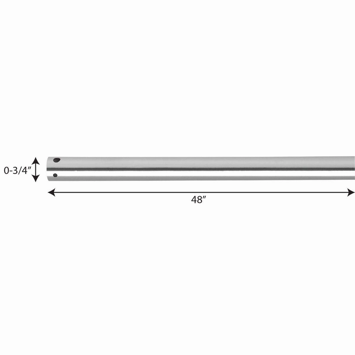 Fan Downrod Downrod Polished Chrome