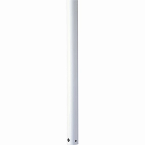 Fan Downrod Downrod Satin White whisper-quiet fans for bedrooms and offices