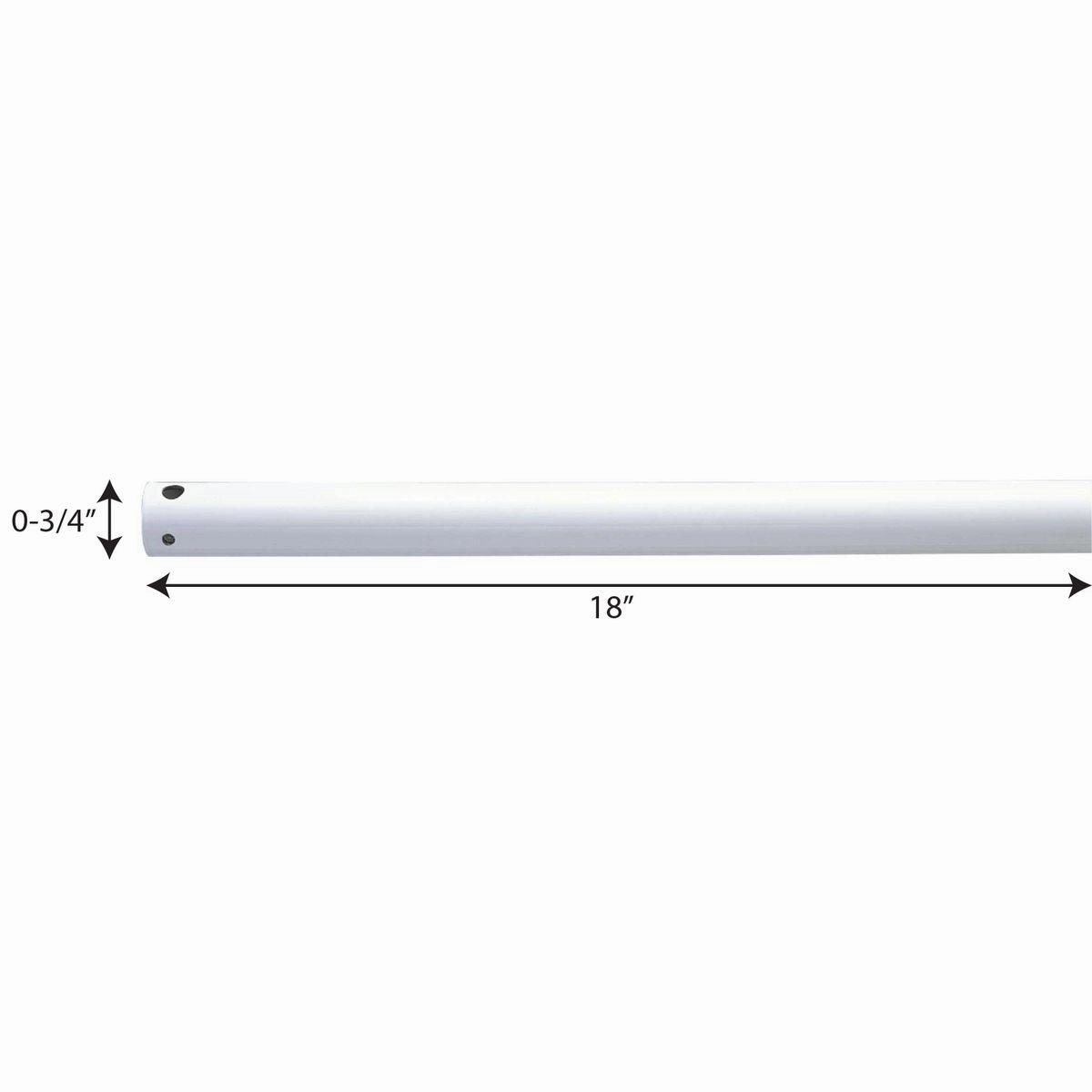 Fan Downrod Downrod White