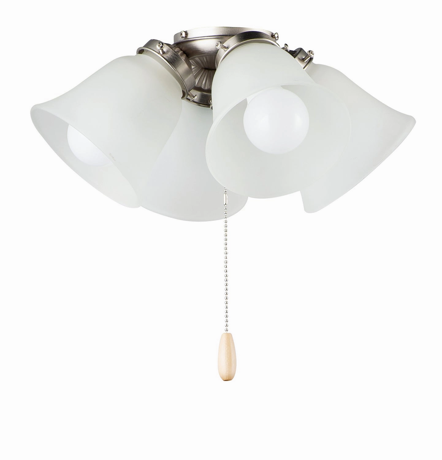 Fan Light Kits LED Ceiling Fan Light Kit Satin Nickel whisper-quiet fans for bedrooms and offices