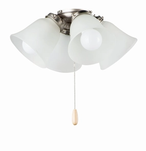 Fan Light Kits LED Ceiling Fan Light Kit Satin Nickel whisper-quiet fans for bedrooms and offices