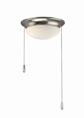 Fan Light Kits LED Ceiling Fan Light Kit Satin Nickel whisper-quiet fans for bedrooms and offices