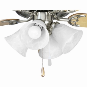 Fan Light Kits LED Fan Light Kit Brushed Nickel modern electric fans for minimalist decor