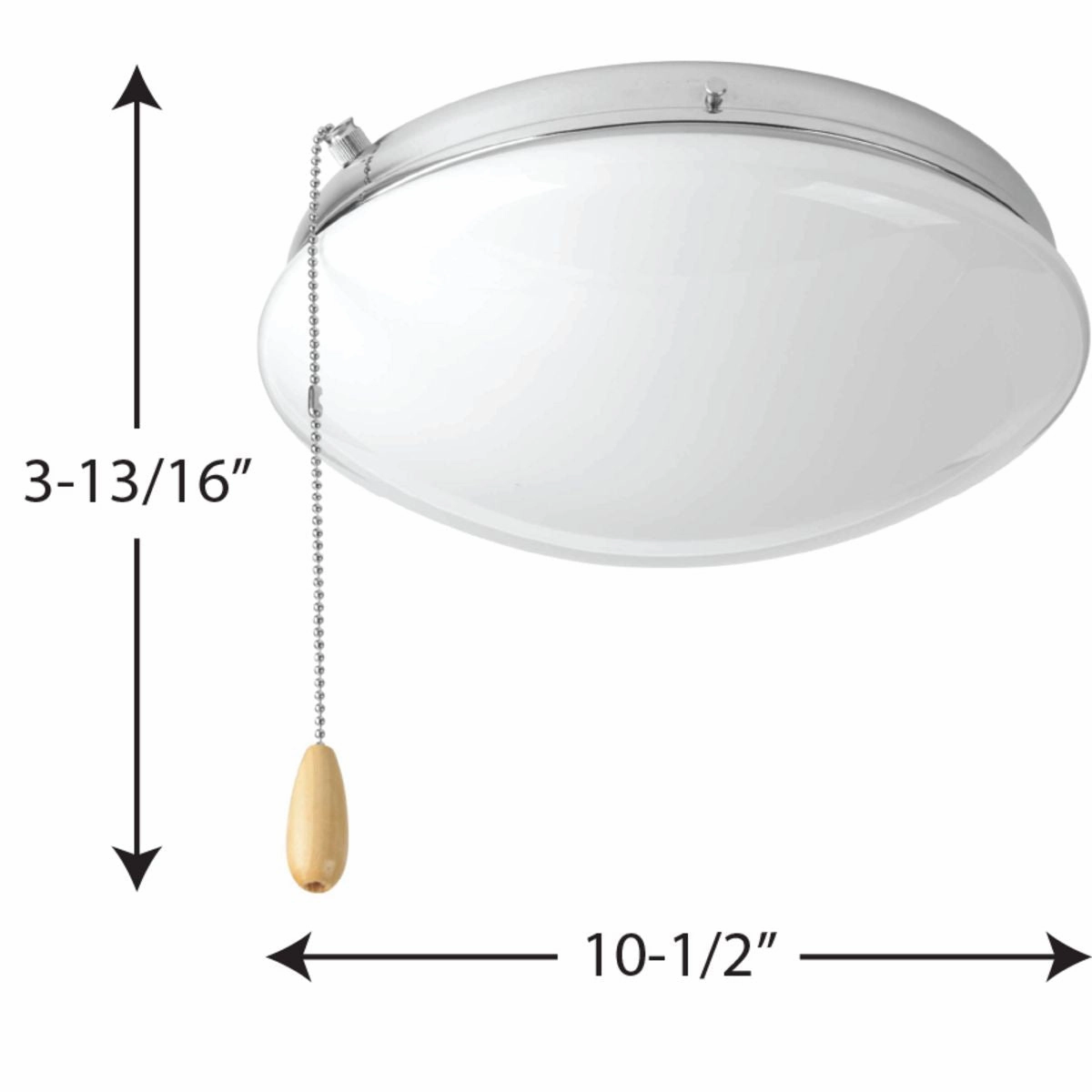 Fan Light Kits LED Fan Light Kit Polished Chrome