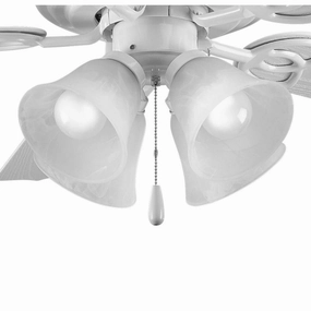 Fan Light Kits LED Fan Light Kit White compact electric fans for small spaces