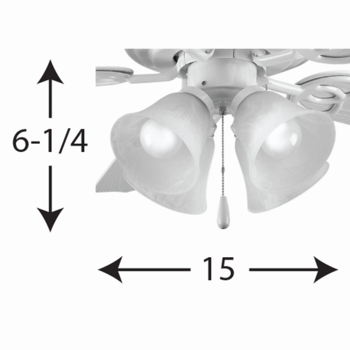 Fan Light Kits LED Fan Light Kit White