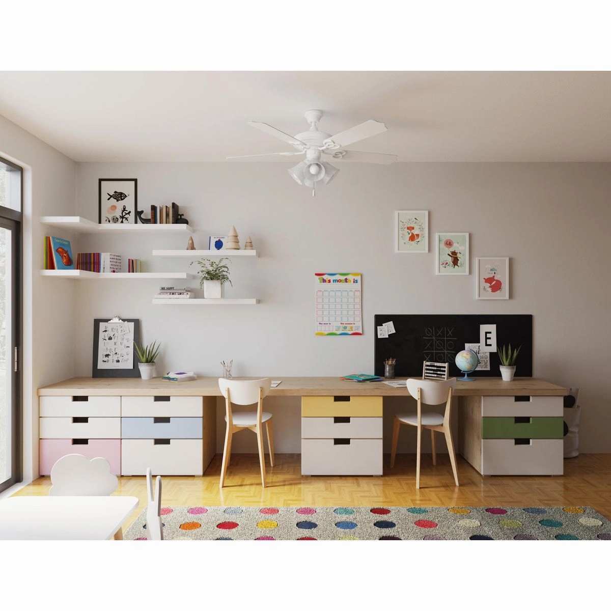 Fan Light Kits LED Fan Light Kit White