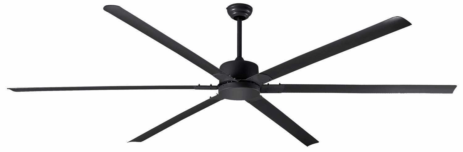 Fanbos 120"Ceiling Fan Matte Black large electric fans for spacious rooms