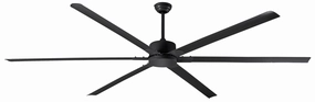 Fanbos 120"Ceiling Fan Matte Black large electric fans for spacious rooms